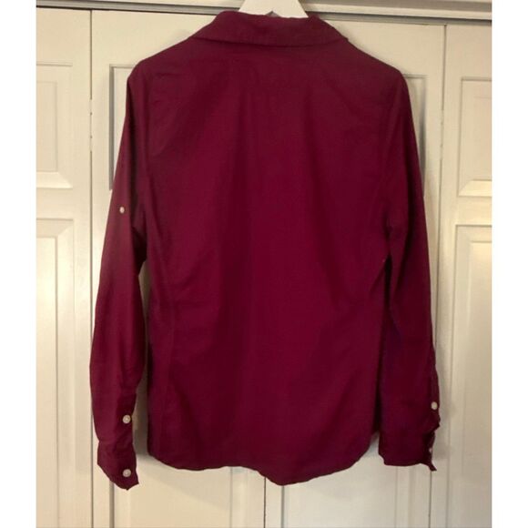 Converse one star burgundy cotton button down large - Picture 6 of 10